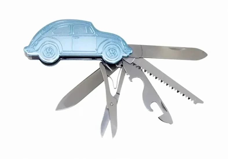 Navaja 3D VOLKSWAGEN VW Beetle en caja de regalo - azul