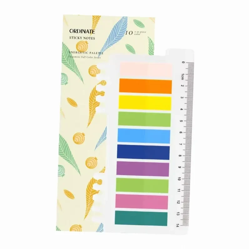 Paleta Energética | Notas Adhesivas | Notas Adhesivas Transparentes Ordinate | Marcapáginas | Post-it Estéticos | Tiras Adhesivas