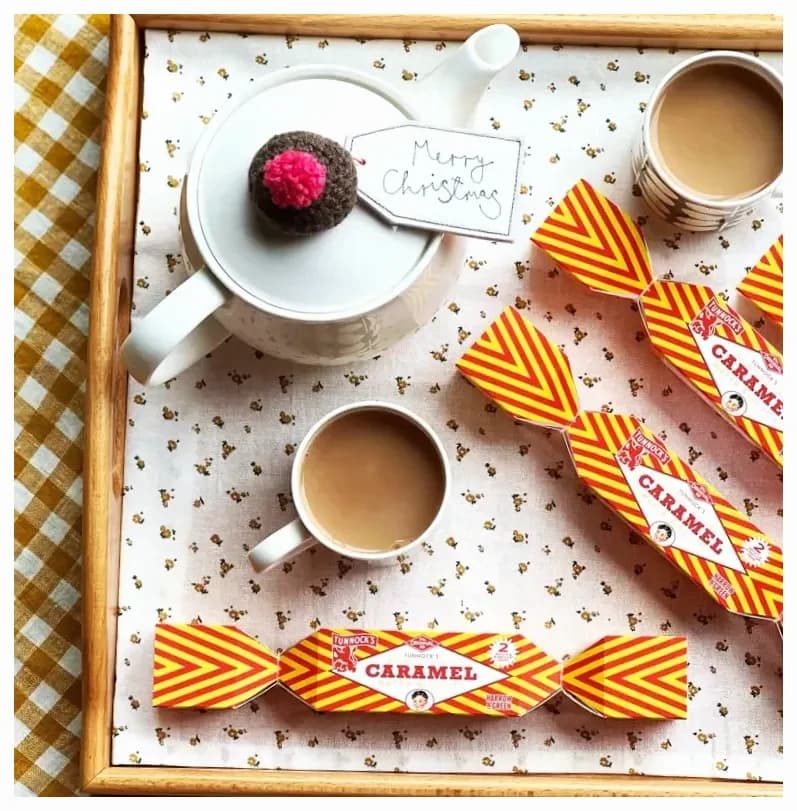 Galleta de galletas de oblea de caramelo de Tunnock